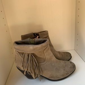 Sam Edelman brown fringe booties (Louie)